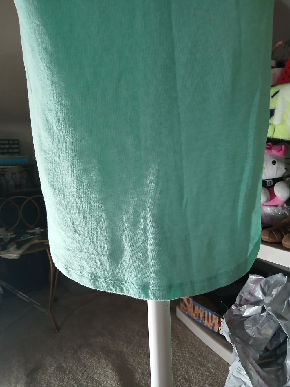 PINK Victoria's Secret Mint Green & Blue Graphic Long Sleep Tee XS New Condition - Picture 8 of 12